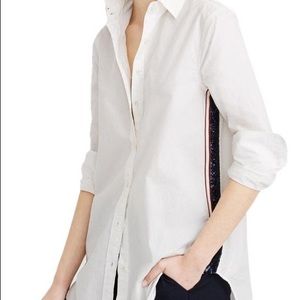 J. Crew Tops - J. Crew sequin side-stripe button down shirt J. Crew Tops - J. Crew sequin side-stripe button down shirt